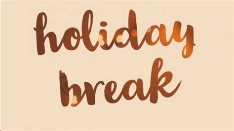 Holidays and Breaks