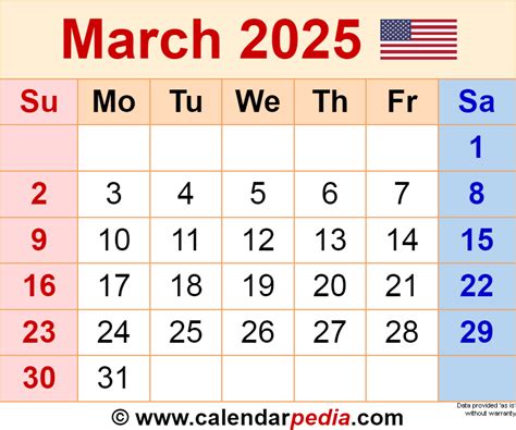 Holidays in March 2025