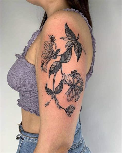 Honeysuckle tattoo ideas