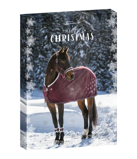 A horse advent calendar with 7 doors