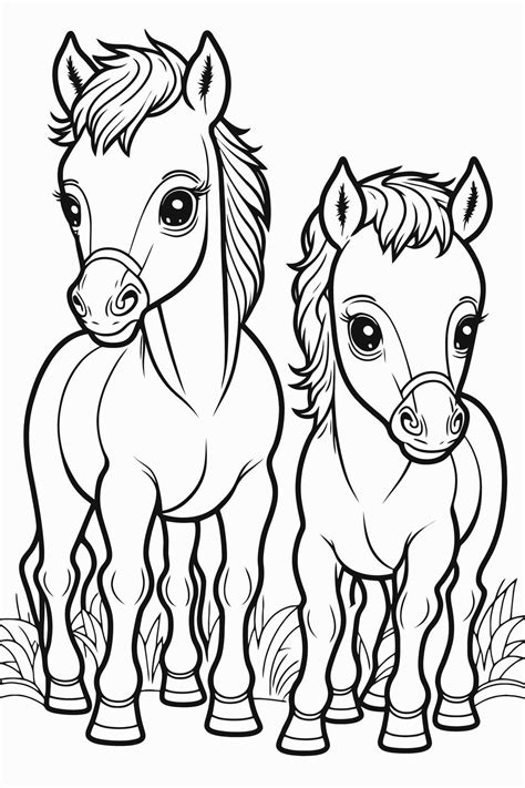 Educational value of horse coloring pages