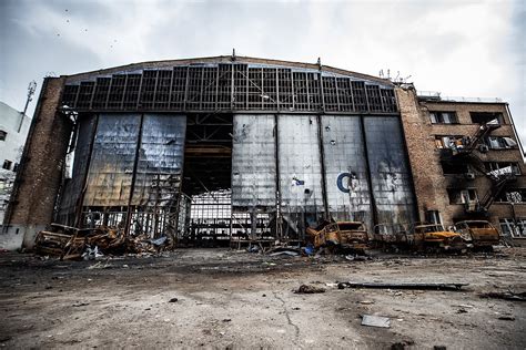 Aftermath of the battle at Hostomel Airport