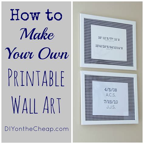 How to create printable wall art designs