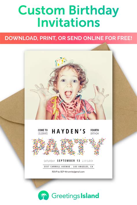 How to Create Your Own Free Birthday Invite