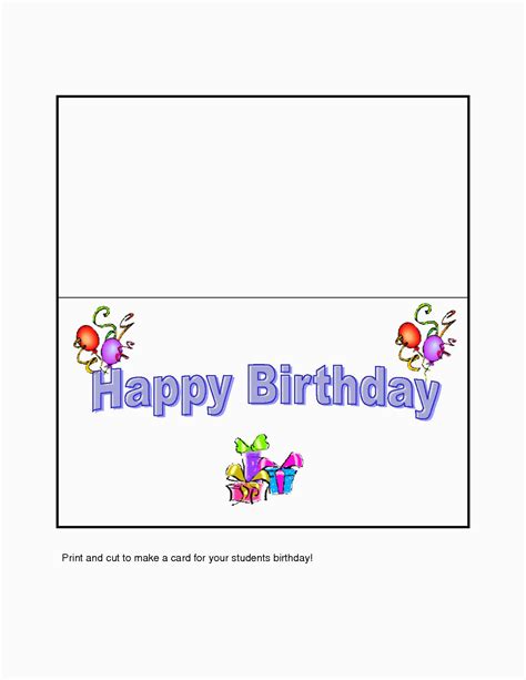 How to Create Your Own Free Printable Happy Birthday Card