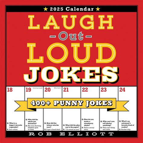 How to Use a 2025 Jokes Calendar