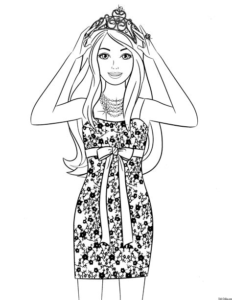 How to use Barbie coloring pictures printable