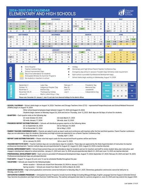 How to Use the CPS Calendar