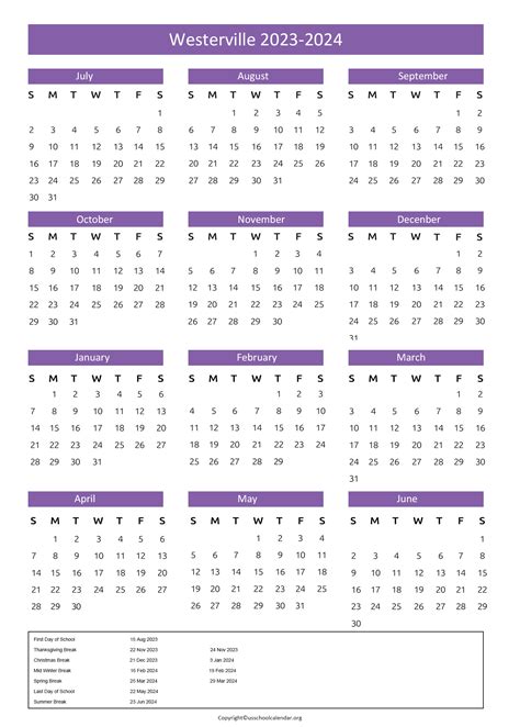 How to Use Westerville City Schools Calendar