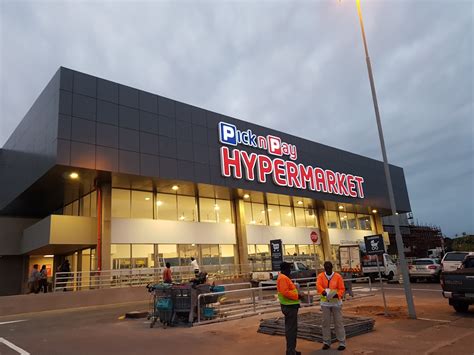 A large shopping center with various stores