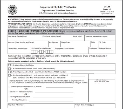 I-9 Form Changes