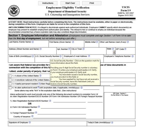 I-9 form resources