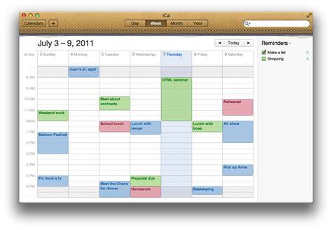 iCal and Apple Calendar Sharing