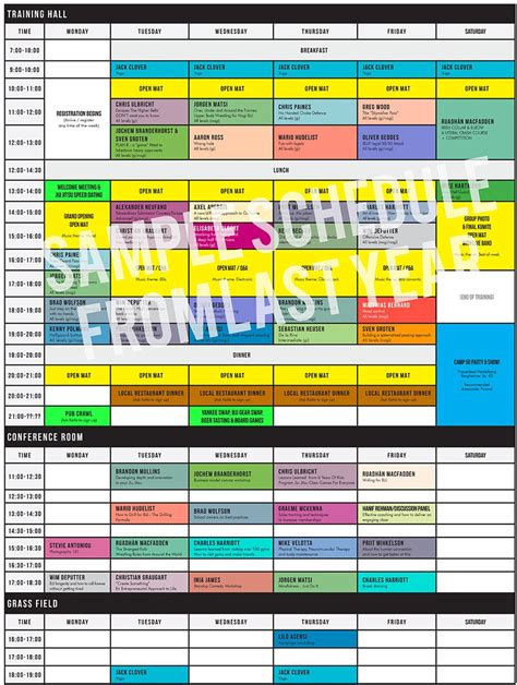 IBJJF Event Schedule