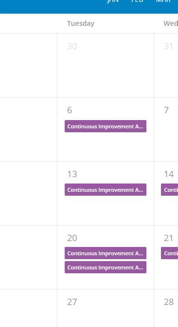 ILT Calendar Tips