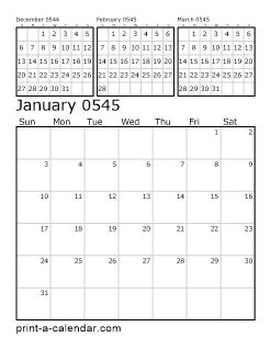 Implementation of 545 Calendar System