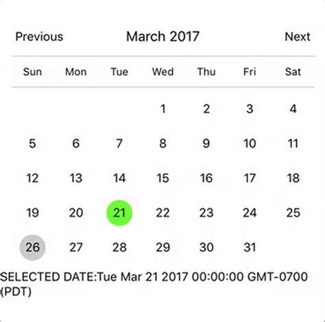 Implementing Calendar Tips