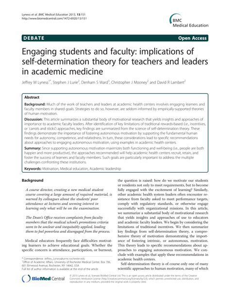 Implications for Students and Faculty