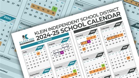 Importance of the Klein ISD Calendar