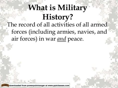 Importance of Military History