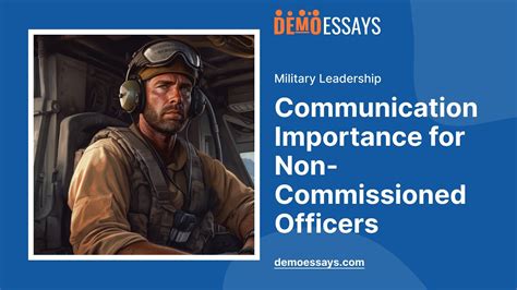 Importance of Non Commissioned Officers