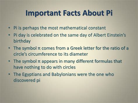 Importance of Pi