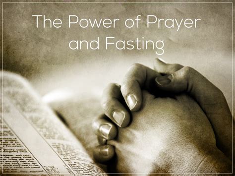 Description of Prayer in Fasting