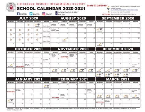 Importance of the Palm Beach County School Calendar