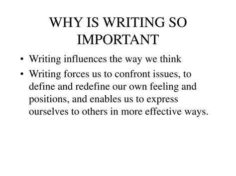 The Importance of Effective Writing