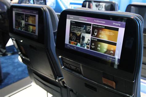 Korean Airlines Prestige Class in-flight entertainment