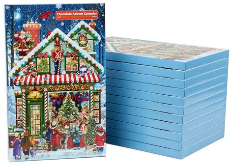 Individually wrapped candy advent calendars