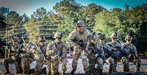 Infantry members in leadership roles