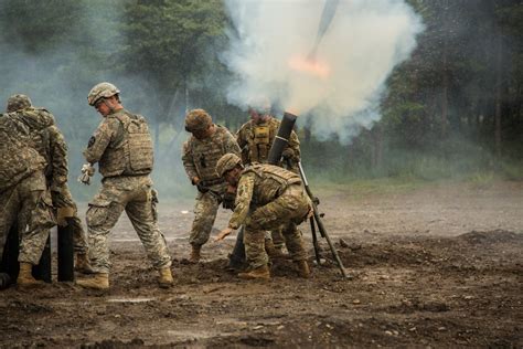 Mortar team in action