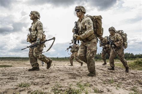 Infantry patrol in the desert