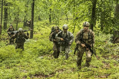 Infantry patrol in the jungle