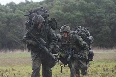 Infantry members on reconnaissance