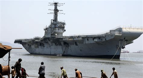 INS Vikrant, equipped with an indigenous aircraft arresting gear system