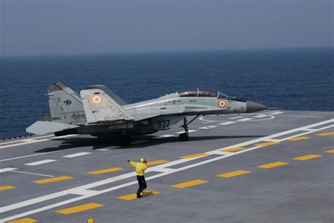 INS Vikrant, equipped with the MiG-29K fighter aircraft