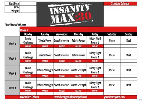 Insanity Max 30 Workout 1