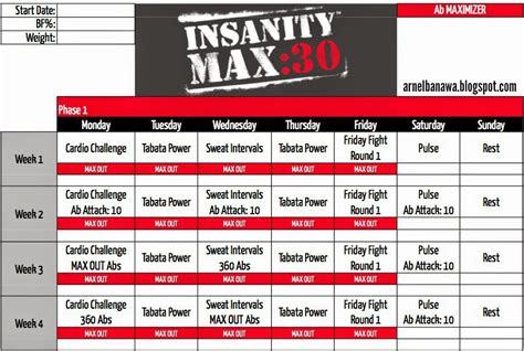 Insanity Max 30 Workout 6