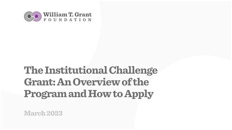 Institutional Grants