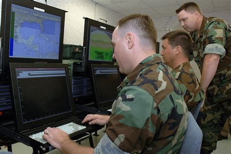 Intelligence officers providing briefings