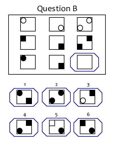 Intelligence Test Sample Question