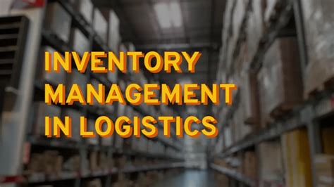 Inventory Control Logistics