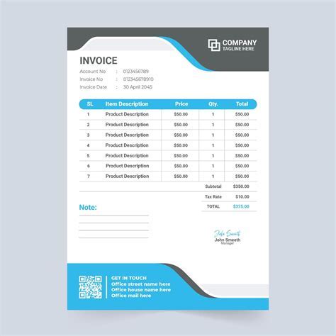 Free invoice templates