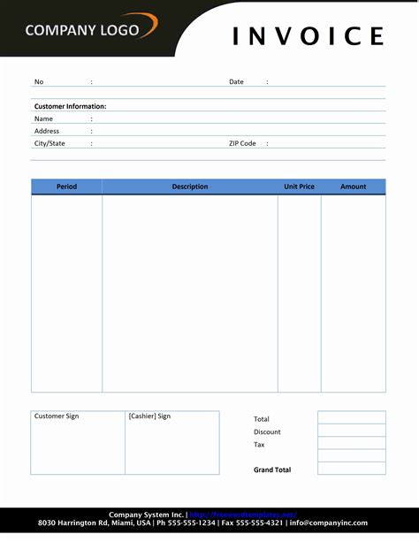 Invoice Templates for Word