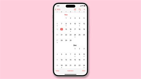 iPhone Calendar App