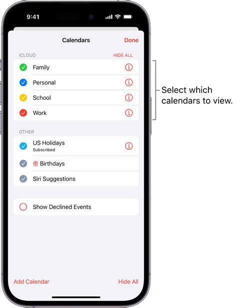 iPhone calendar security and privacy