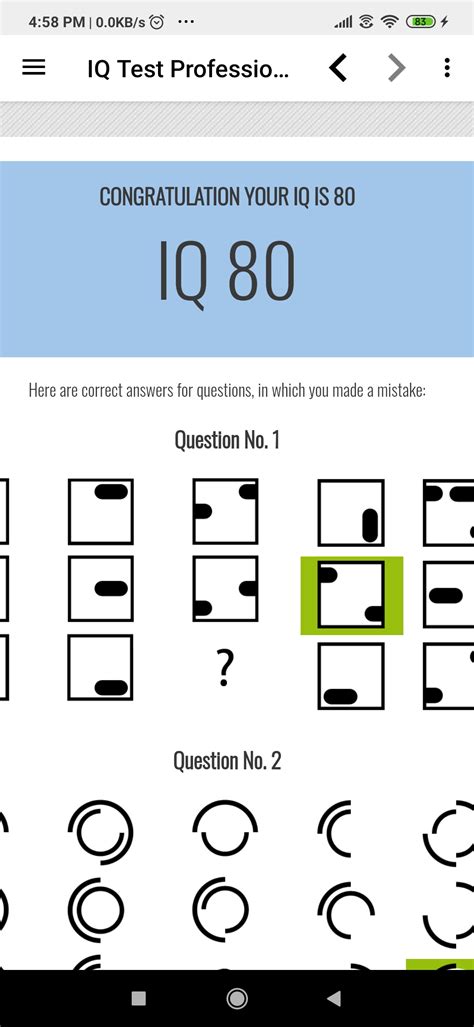 IQ Test Quotient