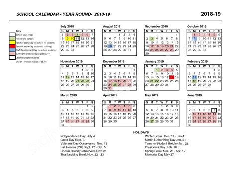 Irvine USD School Calendar